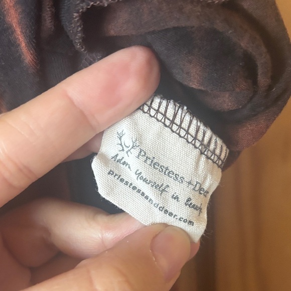 Black and Brown shibori Maxi Dress - Picture 5 of 7